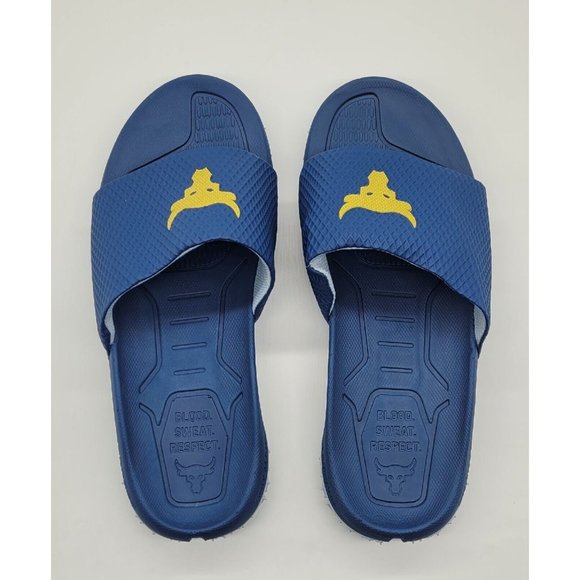 Under Armour Project Rock Brahma Bull Slides 3025237-400 - Picture 7 of 13